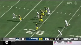 4 Michigan vs UConn - Week 3 - College Football Scoring Plays 2022-2023