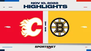 NHL Highlights | Flames vs. Bruins - November 10, 2022