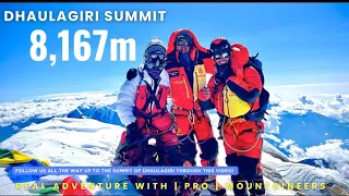 Dhaulagiri real summit full video | The white mountain 🏔️ Mingma Dorchi Sherpa ​⁠@Saila_mingma