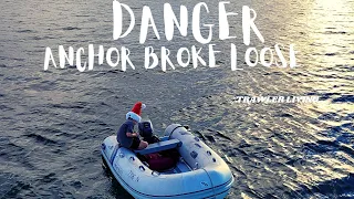 DRAGGING Anchor || High Winds Heavy Rain || Boat Life in the Florida Keys Island || TRAWLER life