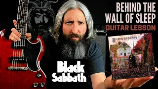 Black Sabbath Behind The Wall of Sleep Guitar Lesson & TABS