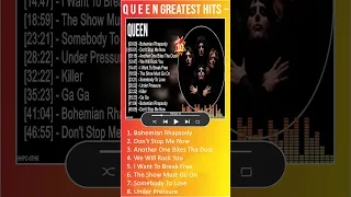 Q u e e n Greatest Hits ~ Top 100 Artists To Listen in 2023 & 2023 #shorts