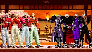 [KOF Mugen] Yashiro Nanakase Team vs Boss Krizalid Team