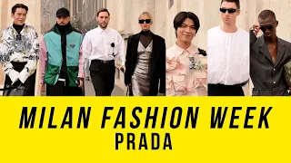 Milan Street Style at MFW Men's: Autumn/Winter 2024-2025 Fashion trends 🔥Prada Street style