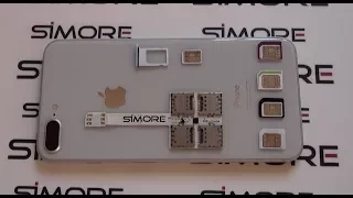 iPhone 8 Plus Multi SIM adapter - Use 5 SIMs on the iPhone 8 Plus with SIMore WX-Five 8 Plus