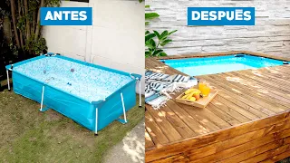 Cómo hacer un deck de madera para piscina