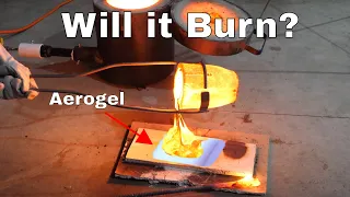 Pouring Lava on Aerogel—Will it Burn?