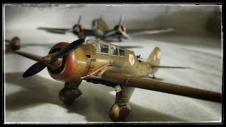 1:72 PZL 23B Karaś (late) [IBG Models] (malowanie, kalki, weathering) part III