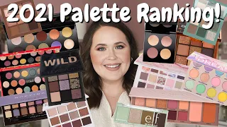 RANKING ALL THE EYESHADOW PALETTES I TRIED IN 2021 | from my least favorite to the best!