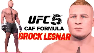 How to create Brock Lesnar in UFC 5 (CAF Formula)