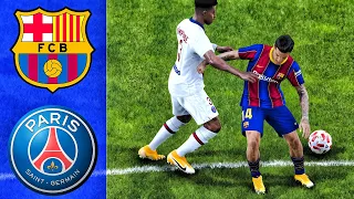BARCELONA VS PSG  feat. Messi, Neymar, Mbappe, | UEFA Champions League | Gameplay PC