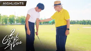 Lolo Hugo teaches Eloy to play Golf | 2 Good 2 Be True (w/ English Subs)