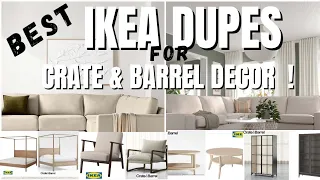 7 IKEA High End Dupes: Create A Crate & Barrel Inspired Space With IKEA Furniture & Decor