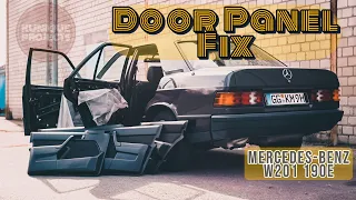 Mercedes Benz 190E W201 | Door Panel Fix | Türpappen Reparieren