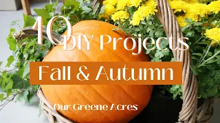 10 Ways to Upcycle Thrifted & Dollar Tree Items into FALL DECOR You'll Love | Home Decor DIY's #diy