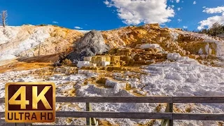 Virtual Journey to Yellowstone National Park, Summer | 4K Nature Relax Video  - 3 HRS Nature Sounds