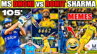 DHONI 3 SIXES in 3 BALLS 😂 ROHIT SHARMA CENTURY 😍 CSK vs MI IPL 2024 HIGHLIGHTS