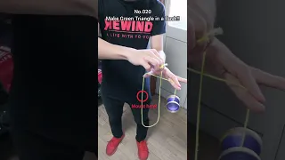 [No.020]🪀Today's Yo-Yo Trick & Tutorial : Make Green Triangle in a flash✨ #yoyo #yoyotricks #ヨーヨー