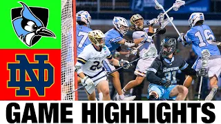#3 Notre Dame vs Johns Hopkins Lacrosse Highlights NCAA QUARTERFINAL | 2023 College Lacrosse
