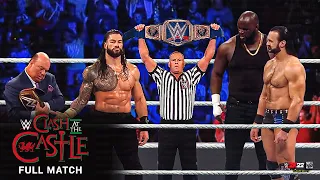 FULL MATCH - Roman Reigns vs. Drew Mcintyre vs. Omos - Title Match : CLASH AT THE CASTLE