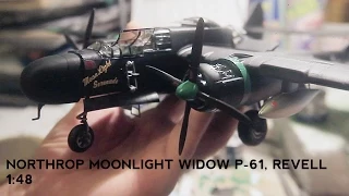 Building Northrop Black Widow P-61. From Start to Finish. Revell 1/48 Scale