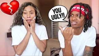 CALLING MY GIRLFRIEND UGLY PRANK!! *SHE CRIES*