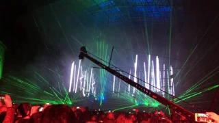 Jean-Michel Jarre in Liébana 2017. The Time Machine (Laser Harp)