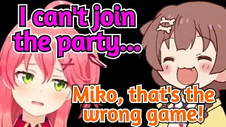 Miko Reaches New Levels of PON by Trying to Play the Wrong Game [Hololive/Korone/Flare/Lui]