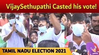 Vijay Sethupathi Casted his vote! | Tamil Nadu Election 2021