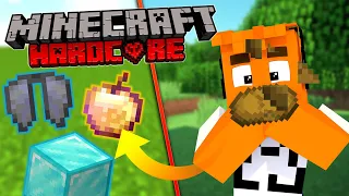 Minecraft HARDCORE, ale JEDZENIE daje OP ITEMY!