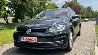Осмотр Volkswagen Golf VII FL Highline 2018 года на LED и DSG с аукциона в Германии