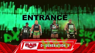 WWE 2K23 Custom 4 Man Entrance D-Generation X (Michaels, Triple H, Billy Gunn, Road Dogg)