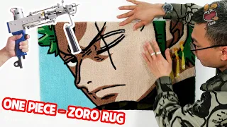 Rug Tufting – One Piece – Zoro Rug (Step by Step)