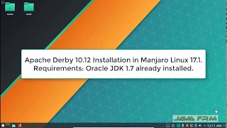 Apache Derby 10.12 Installation on Manjaro Linux 17 using Oracle JDK 7