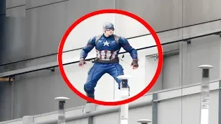 5 CAPTAIN AMERICA CAUGHT ON CAMERA & SPOTTED IN REAL LIFE!