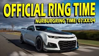 2018 Camaro ZL1 1LE Nürburgring - Faster Than GTR, ZR1 & GT350R