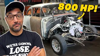 Swapping An 800+ Horsepower NASCAR V8 Into My 1955 Chevy Street Car! | PART 2 - Header Fab!