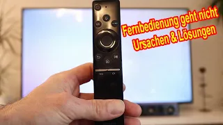 Samsung Smart TV Fernbedienung reagiert nicht - Fernbedienung geht nicht - Ursache & Lösung / Remote