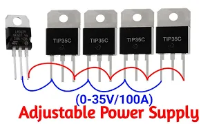 Simple Voltage Controller DIY, Make Adjustable Voltage Regulator Using Transistor