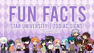 Fun Facts || Zodiac Signs Gacha Club (Read Description!)