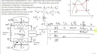 Calc Vapor Compression Refrigeration Cycle R134a