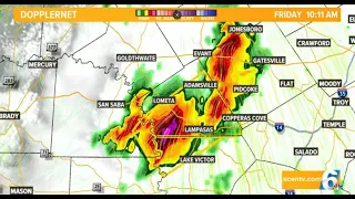 WEATHER AWARE: LIVE RADAR: Tornado Warning issued in Hill County