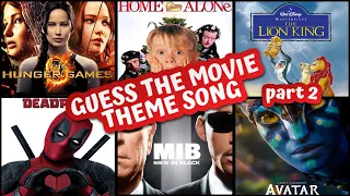 QUIZ: Movie Theme Quiz | Guess the song | PART 2 | Challenge/Trivia | GUESS WHAT