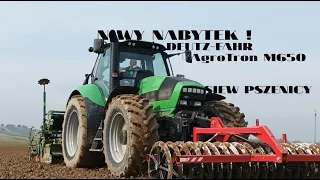 🔥| WIOSENNY SIEW PSZENICY Z NOWYM NABYTKIEM |🔥| Deutz-Fahr AgroTron M650 |🔥