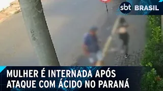 Jovem sofre ataque com ácido; câmeras flagram pedido de ajuda | SBT Brasil (23/05/24)