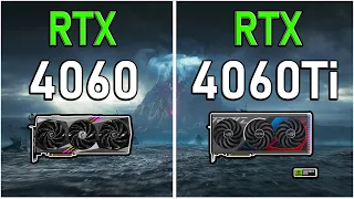 RTX 4060 vs  RTX 4060 Ti - 10 Games Test | Tested at 2K | Tech MK