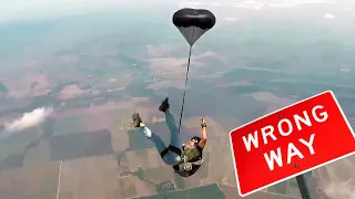 Friday Freakout: Unstable Skydiver Gets Entangled With Parachute Bridle