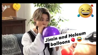 JIMIN AND HELEUM BALLOONS 🎈😂