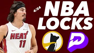 PRIZEPICKS NBA WEDNESDAY 4/24/24 - FREE PICKS!!! - BEST PLAYER PROPS - NBA PLAYOFFS - CRAZY DISCOUNT