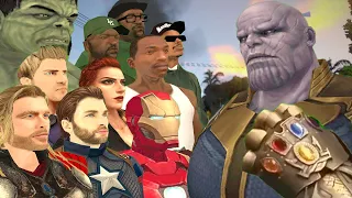 EPIC BATTLE: Grove Street & Avengers Unite to Stop Thanos from destroying Los Santos!